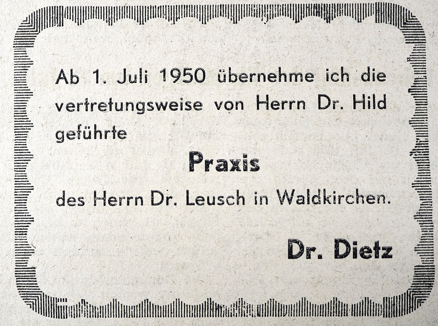 Waldrundschau, 28.06.1950
